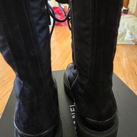 Chanel Restless boots Lace up size 37pp - Picture 2 of 12